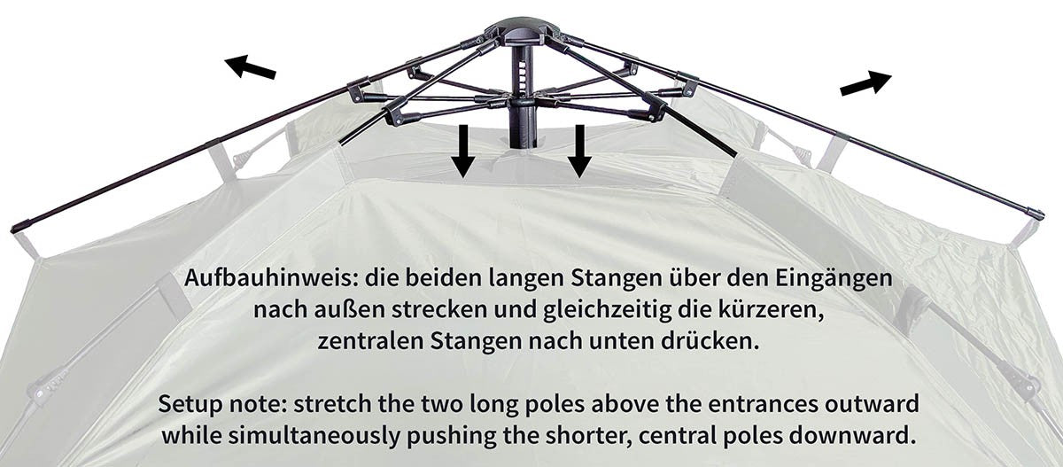 Zelt, "Quick Up Monodom", 3 Personen, oliv