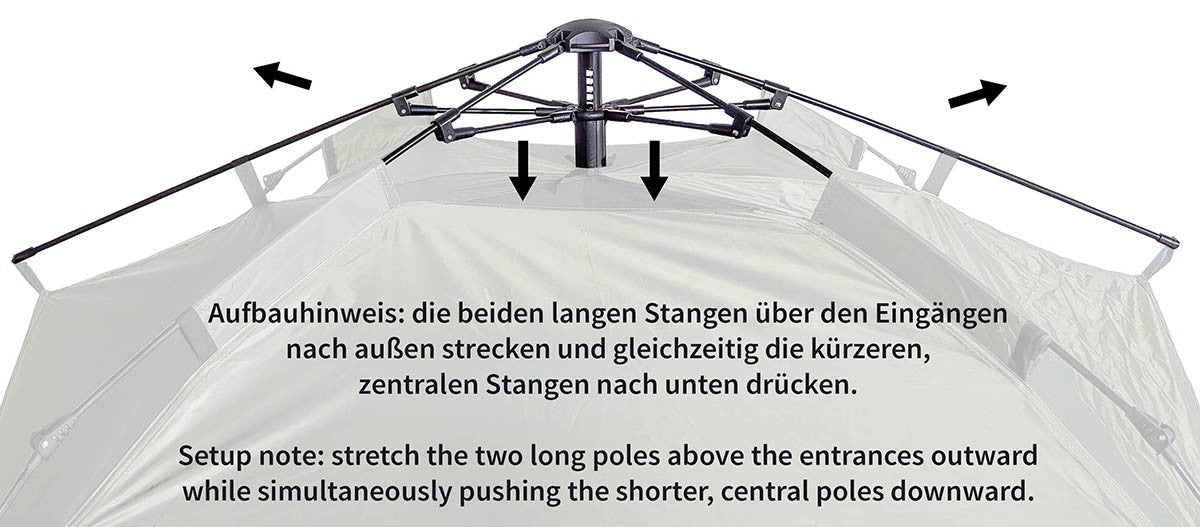 Zelt, "Quick Up Monodom", 3 Personen, M05 tarn