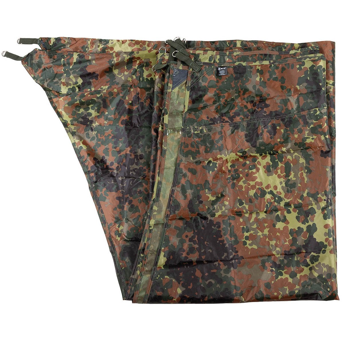 Plane, "Hexagon-Tarp",flecktarn, ca. 340 x 310 cm