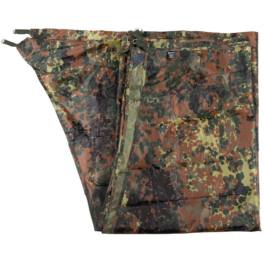 Plane, "Hexagon-Tarp",flecktarn, ca. 340 x 310 cm