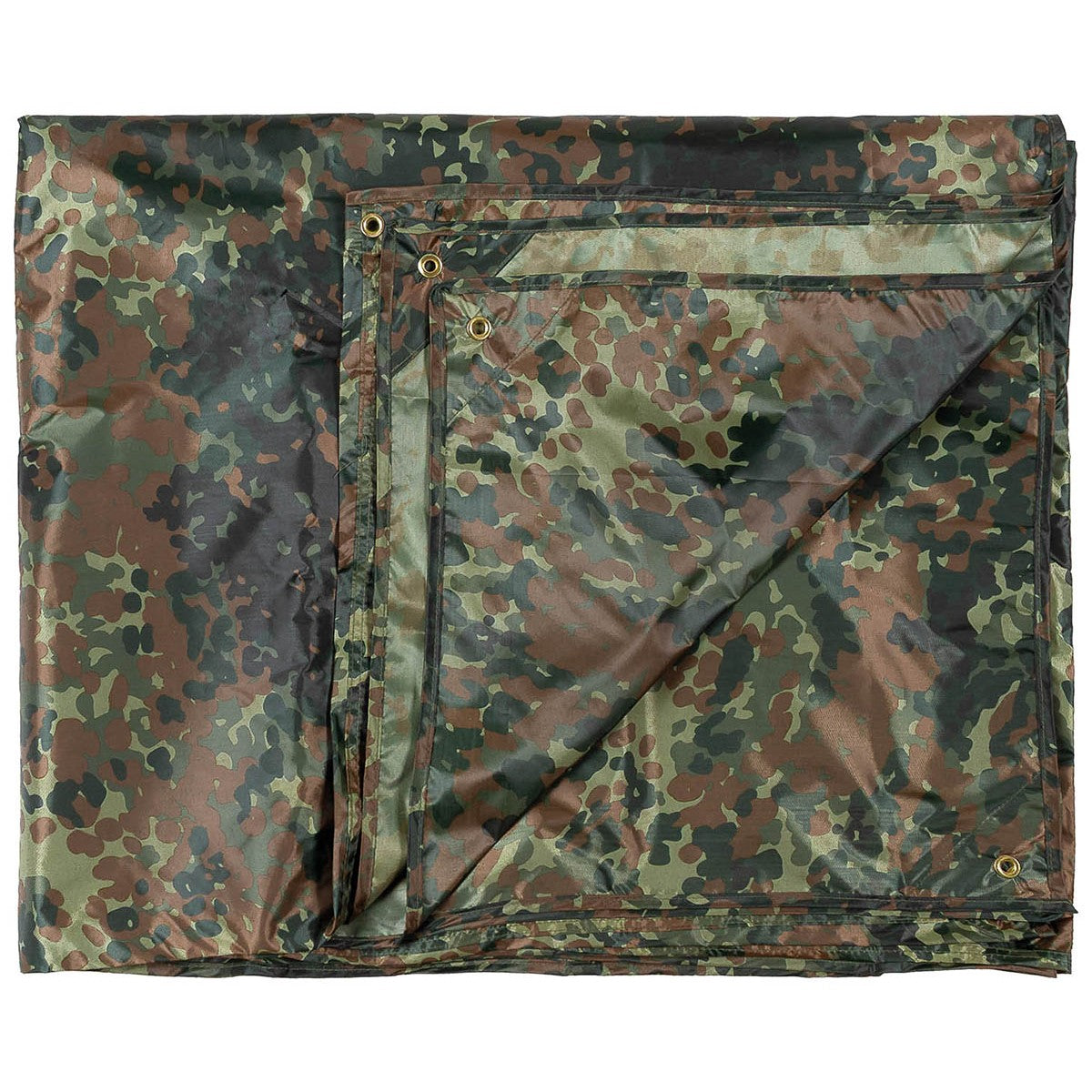 Mehrzweckplane, "Tarp",flecktarn, ca. 300 x 400 cm
