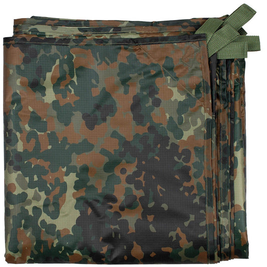 Mehrzweckplane,"Tarp Extreme",flecktarn, ca. 300 x 300 cm