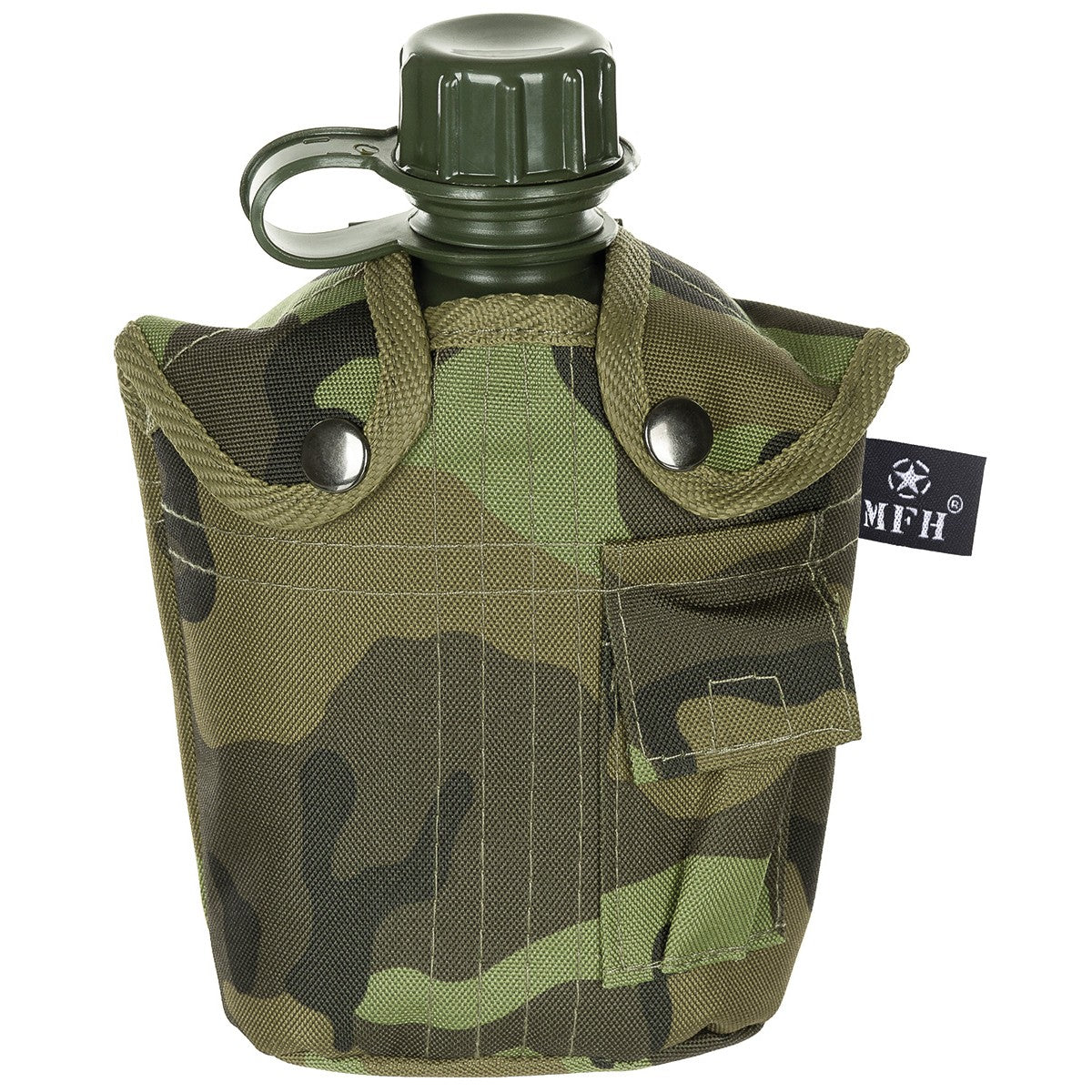 US Plastikfeldflasche, 1 l,Hülle, M 95 CZ tarn