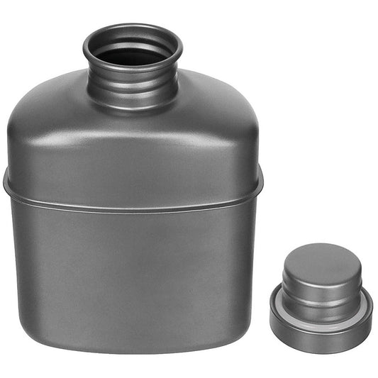 Trinkflasche, Titan,ca. 1 l, mit Tasche