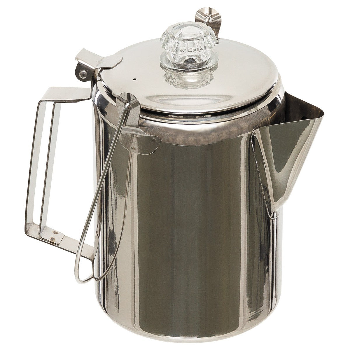 Kaffeekanne, mit Perkolator,Edelstahl, für 9 Tassen