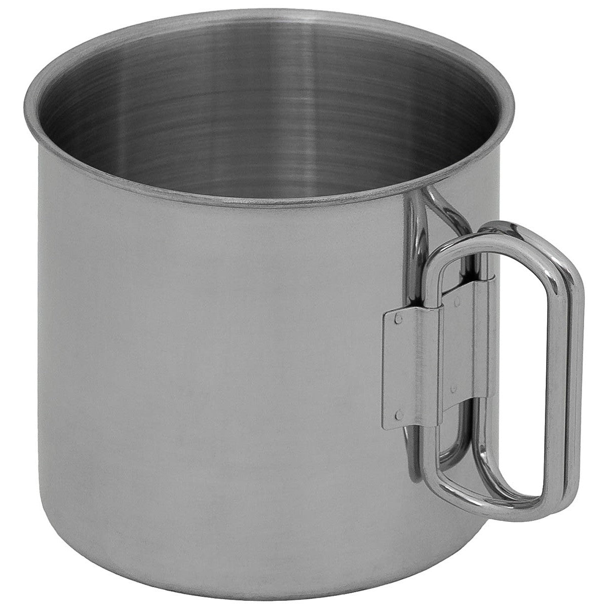 Tasse, Edelstahl, Klappgriffe,ca. 450 ml