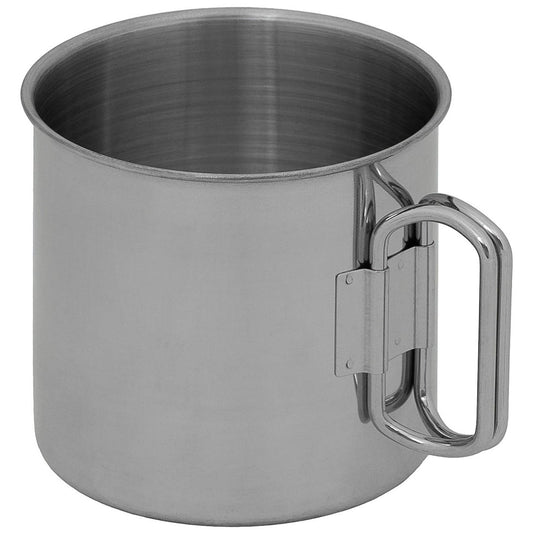 Tasse, Edelstahl, Klappgriffe,ca. 450 ml