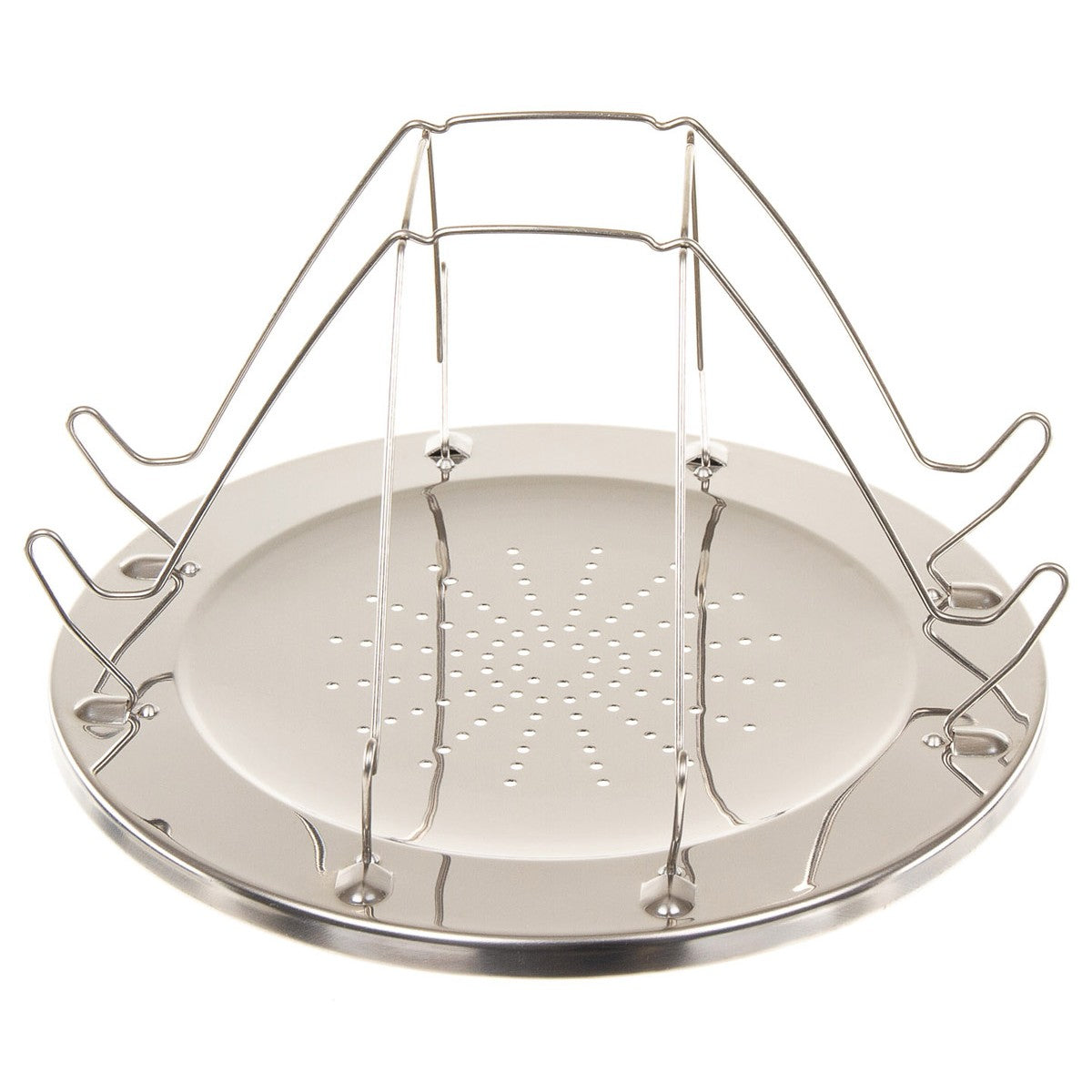 Campingtoaster, klappbar, für 4 Scheiben, mit Zange