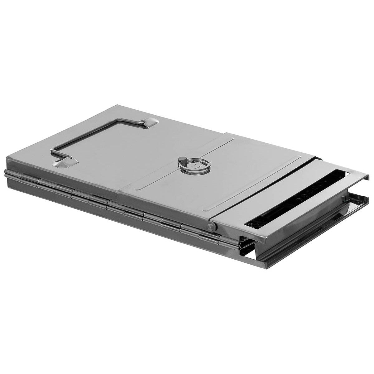 Raketenofen, mit Rost,faltbar, mittel, Edelstahl