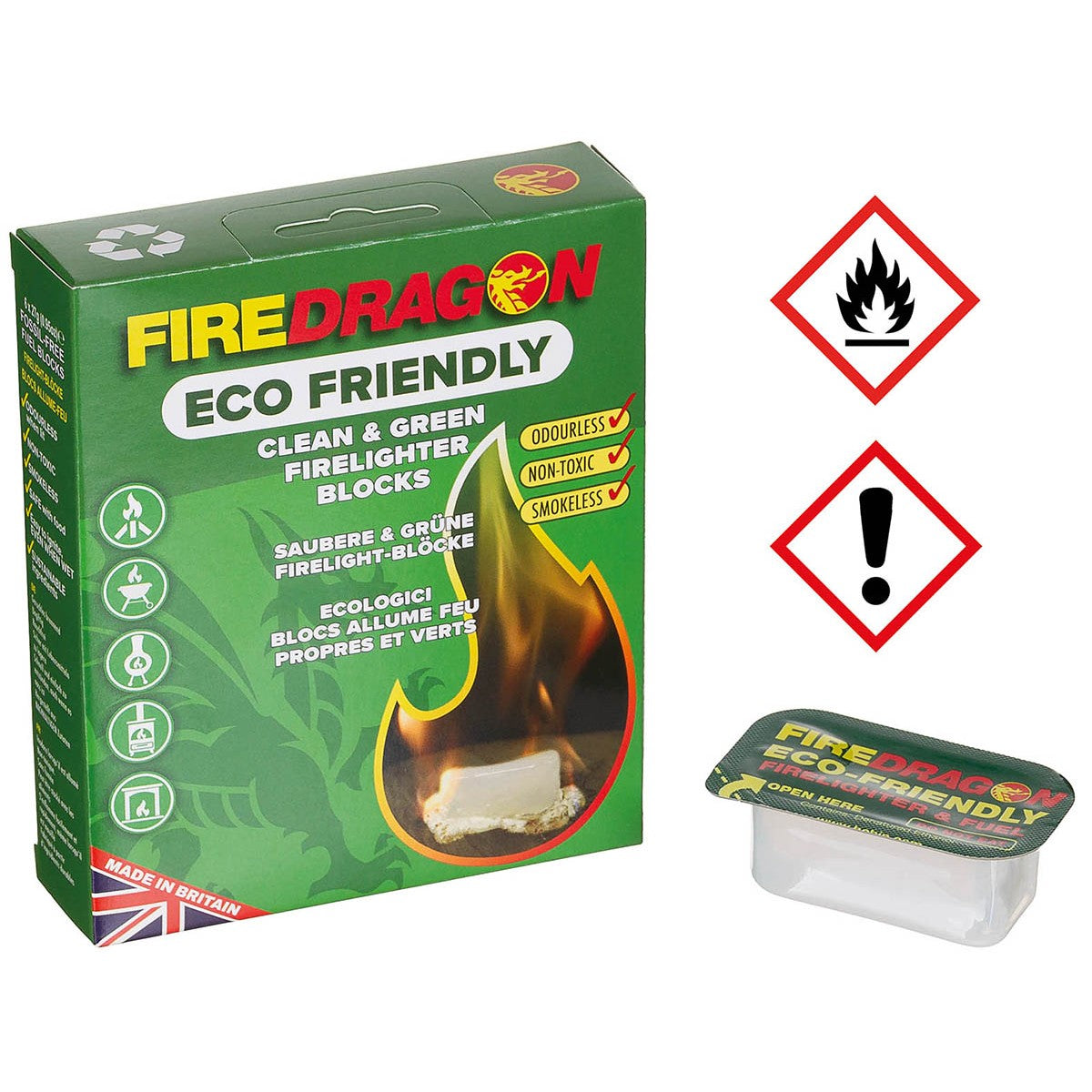 FIREDRAGON Brennstoff, 162 g (6 Block à 27 g)