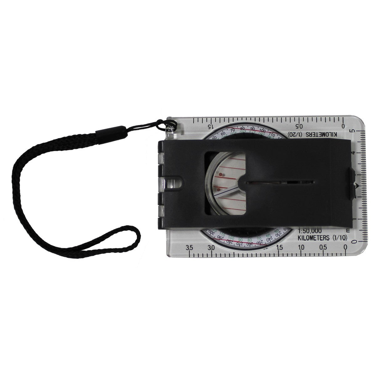 Karten-Kompass,"Professional",transparent, Kunststoffgehäuse