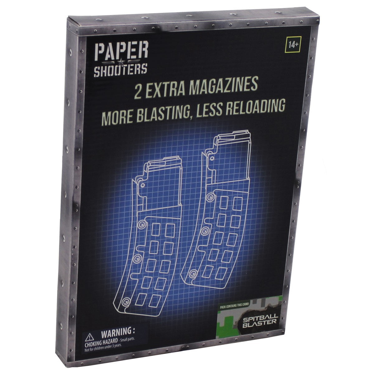 PAPER SHOOTERS, Bausatz,Magazin "Green Spit", 2er Pack