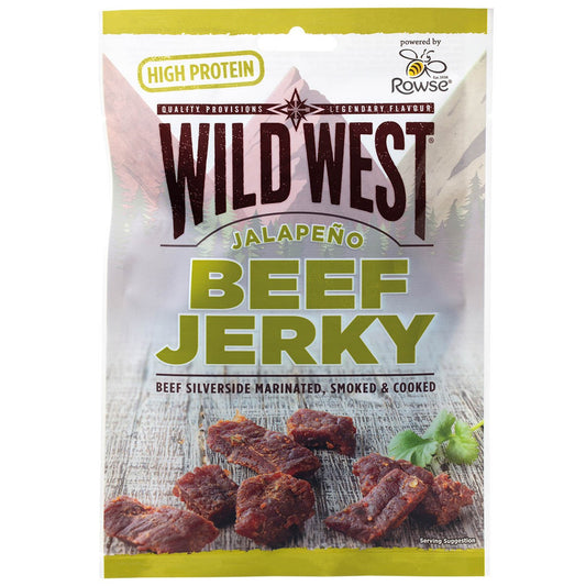 Wild West, Beef JerkyJalapeno, 60 g, 7% Mwst.