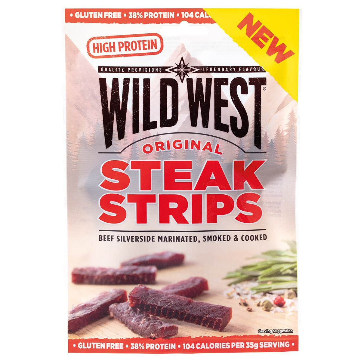 Wild West, Steak Strips,Original, 60 g, 7% Mwst.