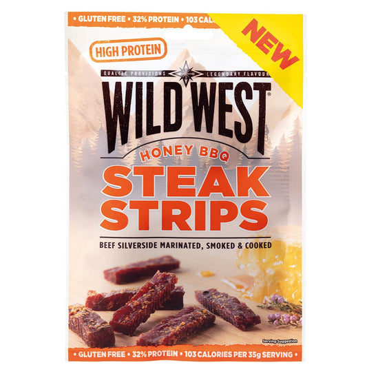 Wild West, Steak Strips,Honey BBQ, 60 g, 7% Mwst.