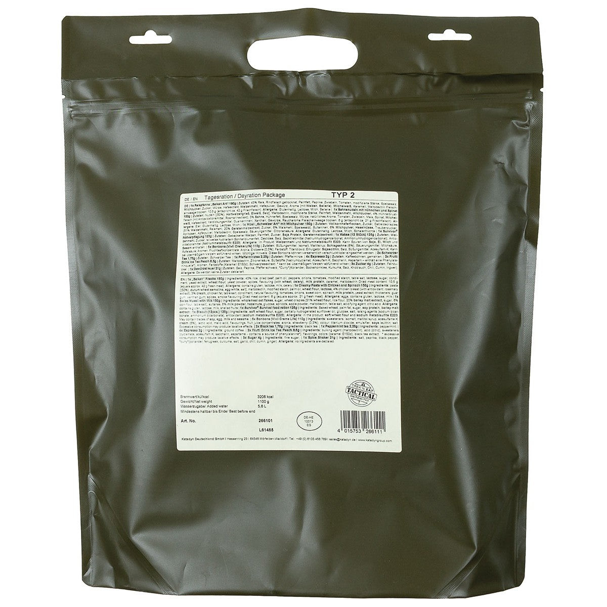 Trek 'n Eat, Tagesration,Typ II, 7% Mwst.