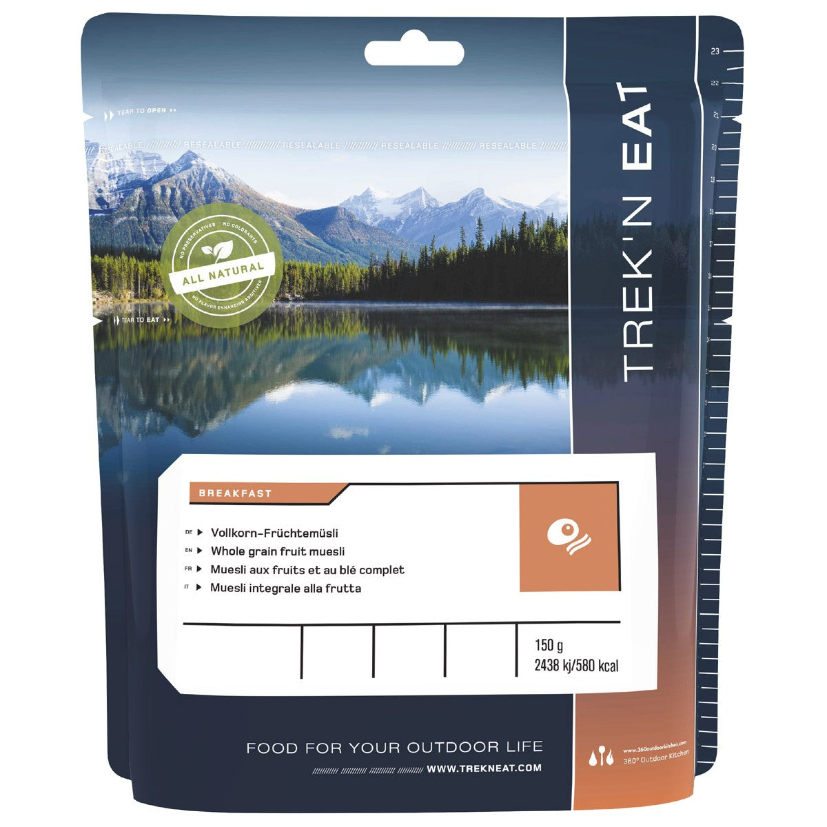 Trek 'n Eat, Vollkorn-Früchtemüsli, 7% Mwst.