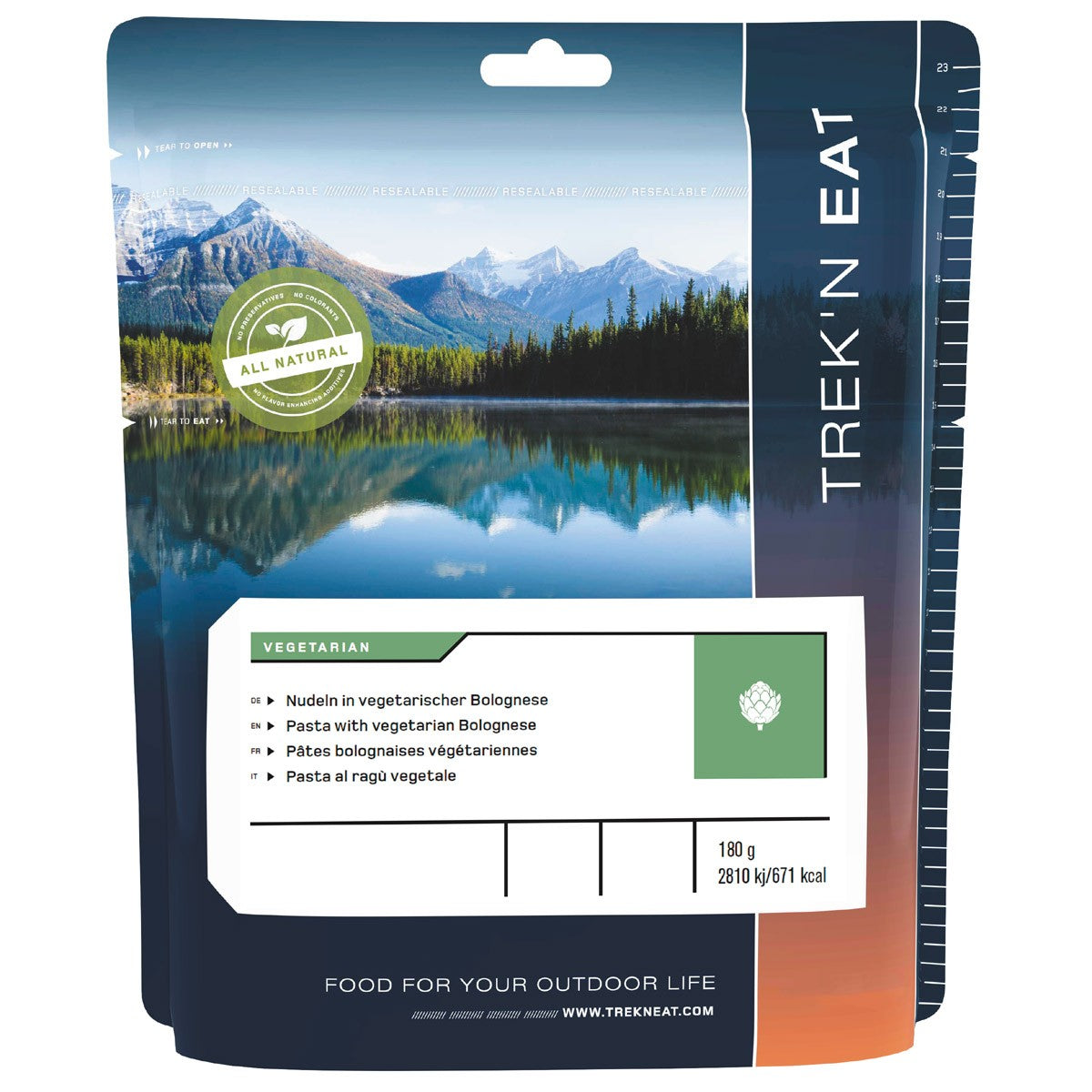 Trek 'n Eat, Nudeln inveget. Bolognese, 7% Mwst.