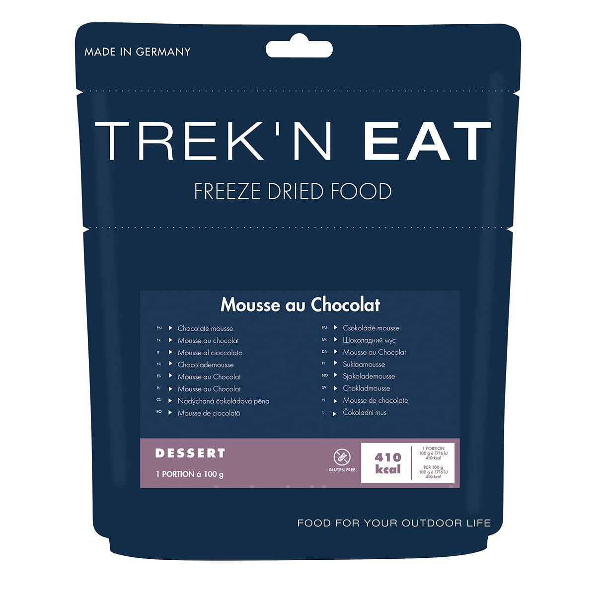 Trek 'n Eat, Mousse auChocolat, 7% Mwst.