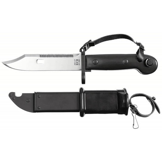 Bajonett, AK 47, schwarz,Kunststoffgriff, Scheide