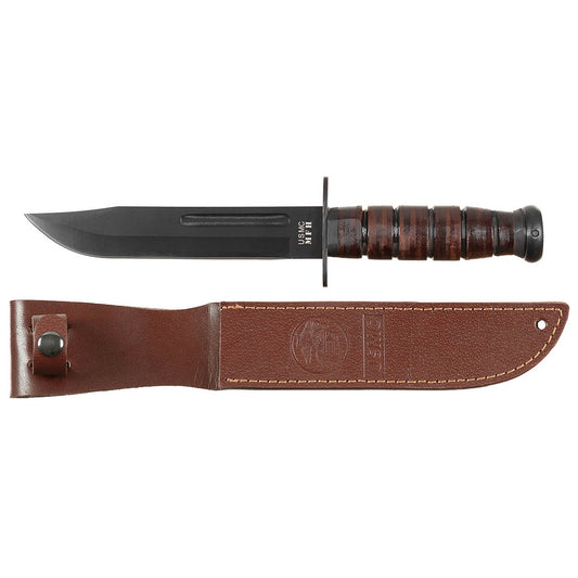 USMC Kampfmesser, Ledergriff, Scheide