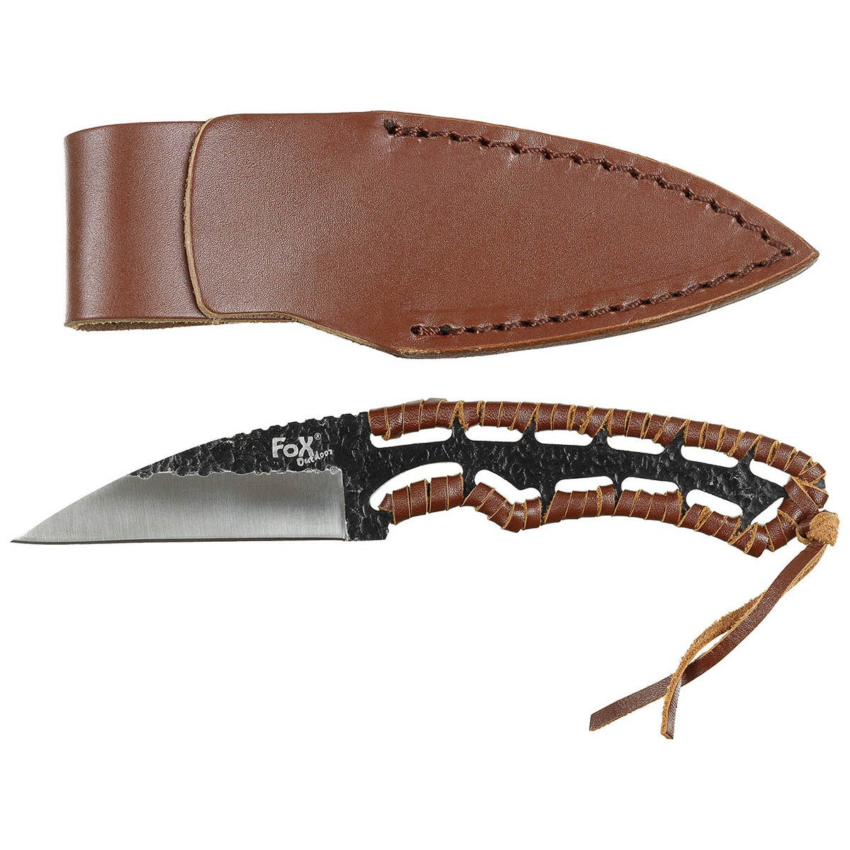 Messer, "Büffel II", Griff umwickelt, Scheide