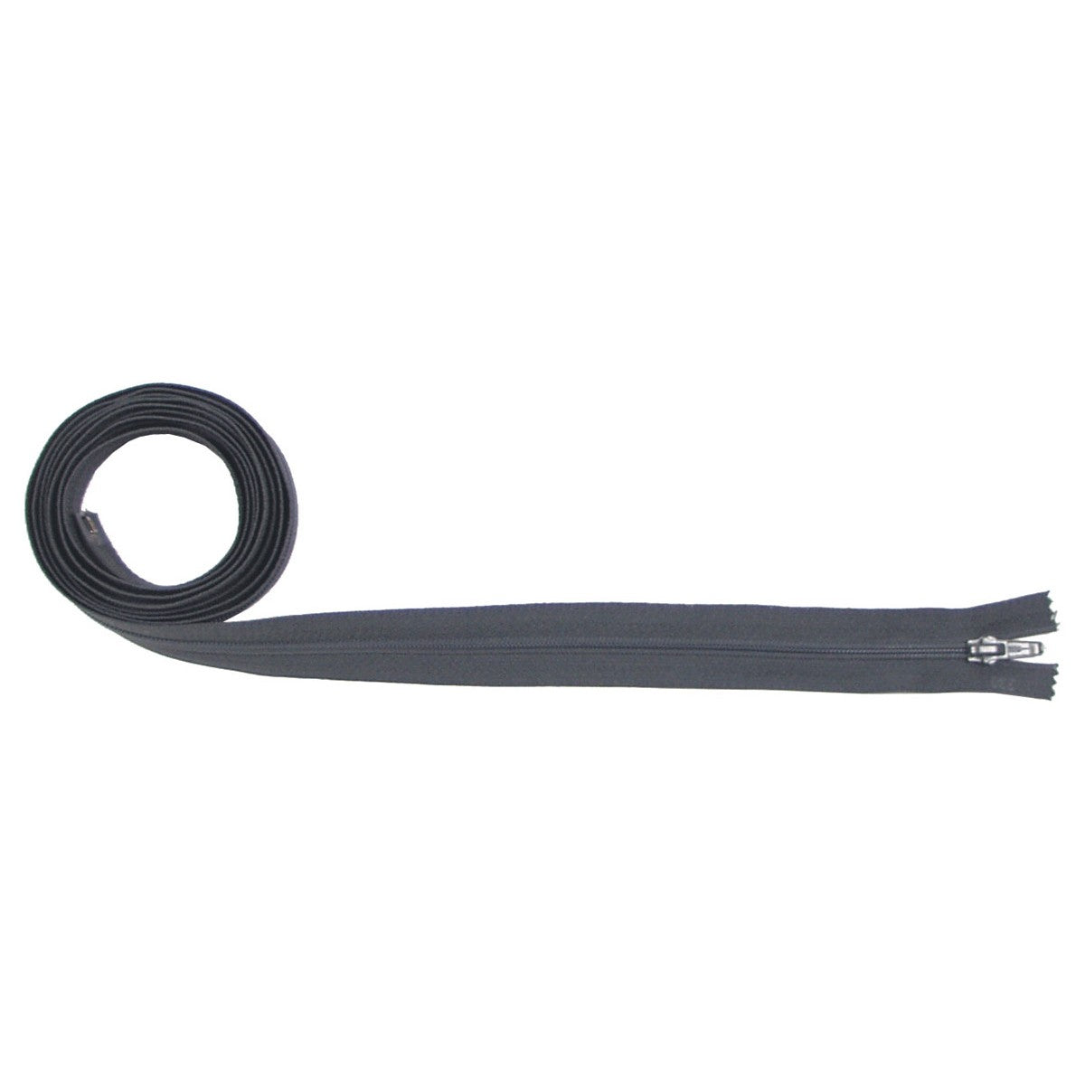 Reißverschluss, grau,teilbar, 250 cm