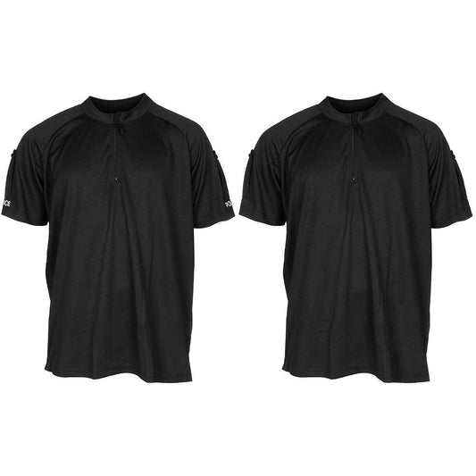 Brit. Funktions-Shirt, Police, schwarz, RV, neuw.