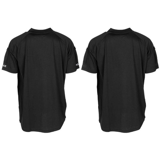 Brit. Funktions-Shirt, Police, schwarz, RV, neuw.