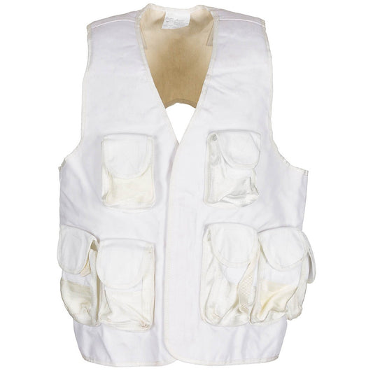 Türk. Tactical Weste,weiß, neuw., mit Lagerspuren
