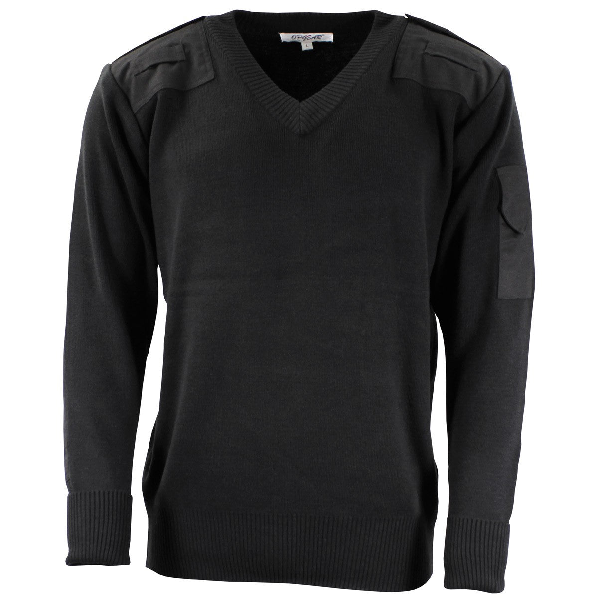 Brit. Pullover, schwarz,Polizei, V-Ausschnitt, neuw.