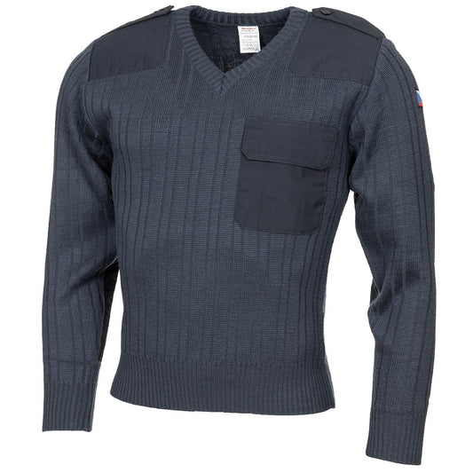 CZ Pullover, M 97, blau,V-Ausschnitt, neuw.