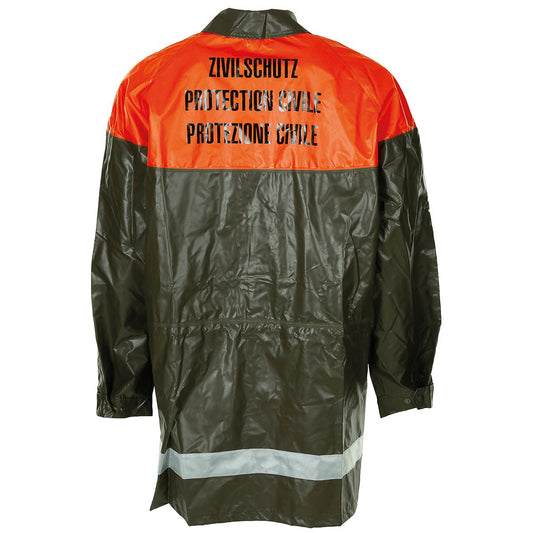 Schweiz. Regenjacke, oliv,Zivilschutz, neuw.