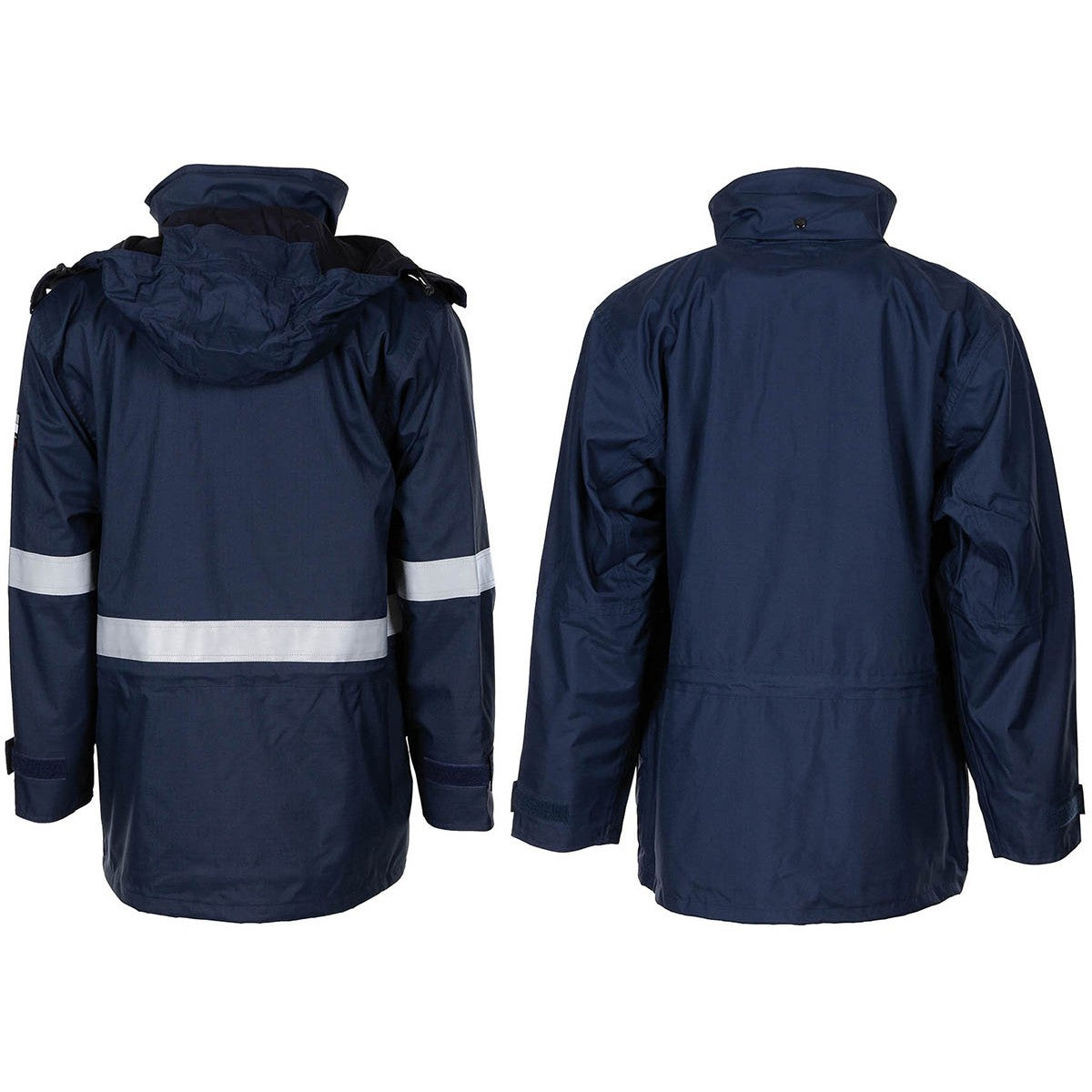 Belg. Nässeschutzjacke,flammhemmend, blau, neuw.