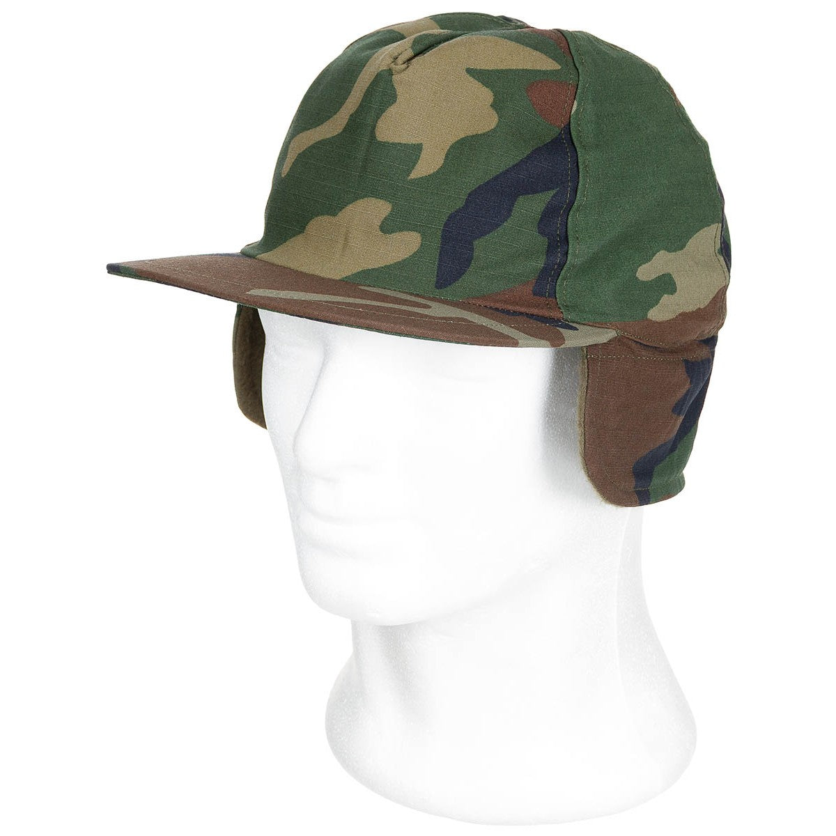 Türk. Feldmütze, Winter,Rip Stop, woodland, neuw.