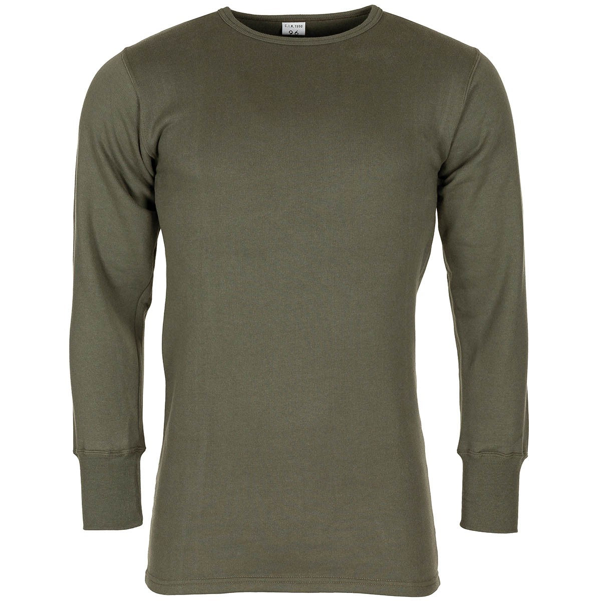 Franz. Unterhemd, Plüsch,langarm, oliv, neuw.