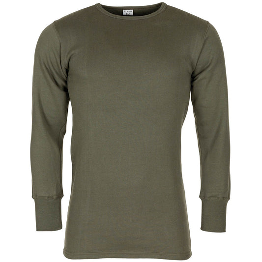 Franz. Unterhemd, Plüsch,langarm, oliv, neuw.