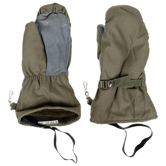 BW Überhandschuhe,mit Plüschfutter, oliv, neuw.