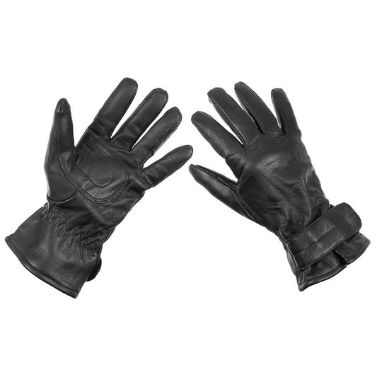 Österr. Lederhandschuhe,gefüttert, schwarz, neuw.