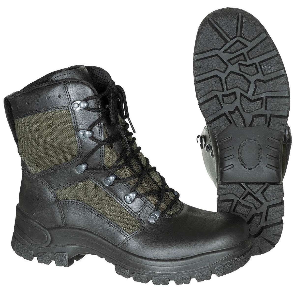 BW Kampfstiefel, Tropen,oliv/schwarz, neuw.