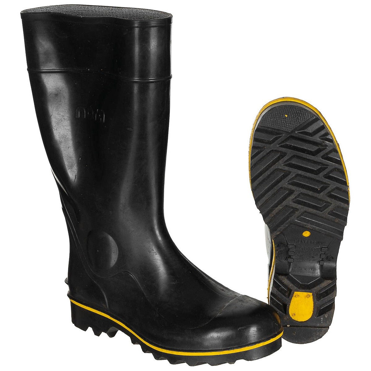 BW Gummistiefel, schwarz,neuw., mit Lagerspuren