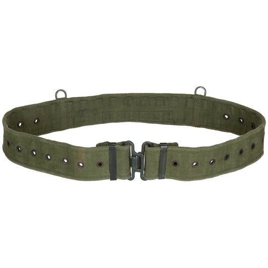 Brit. Lochkoppel, M 58,Canvas, oliv, gebr.