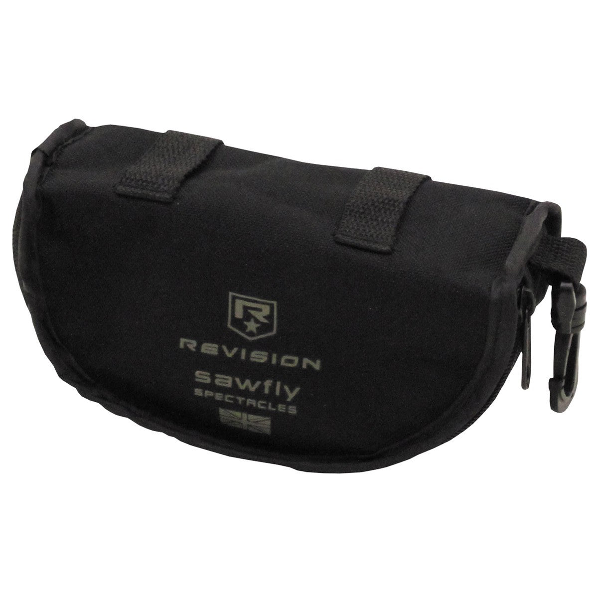 Brit. Etui, für Schutzbrille,REVISION Sawfly, schwarz,gebr.