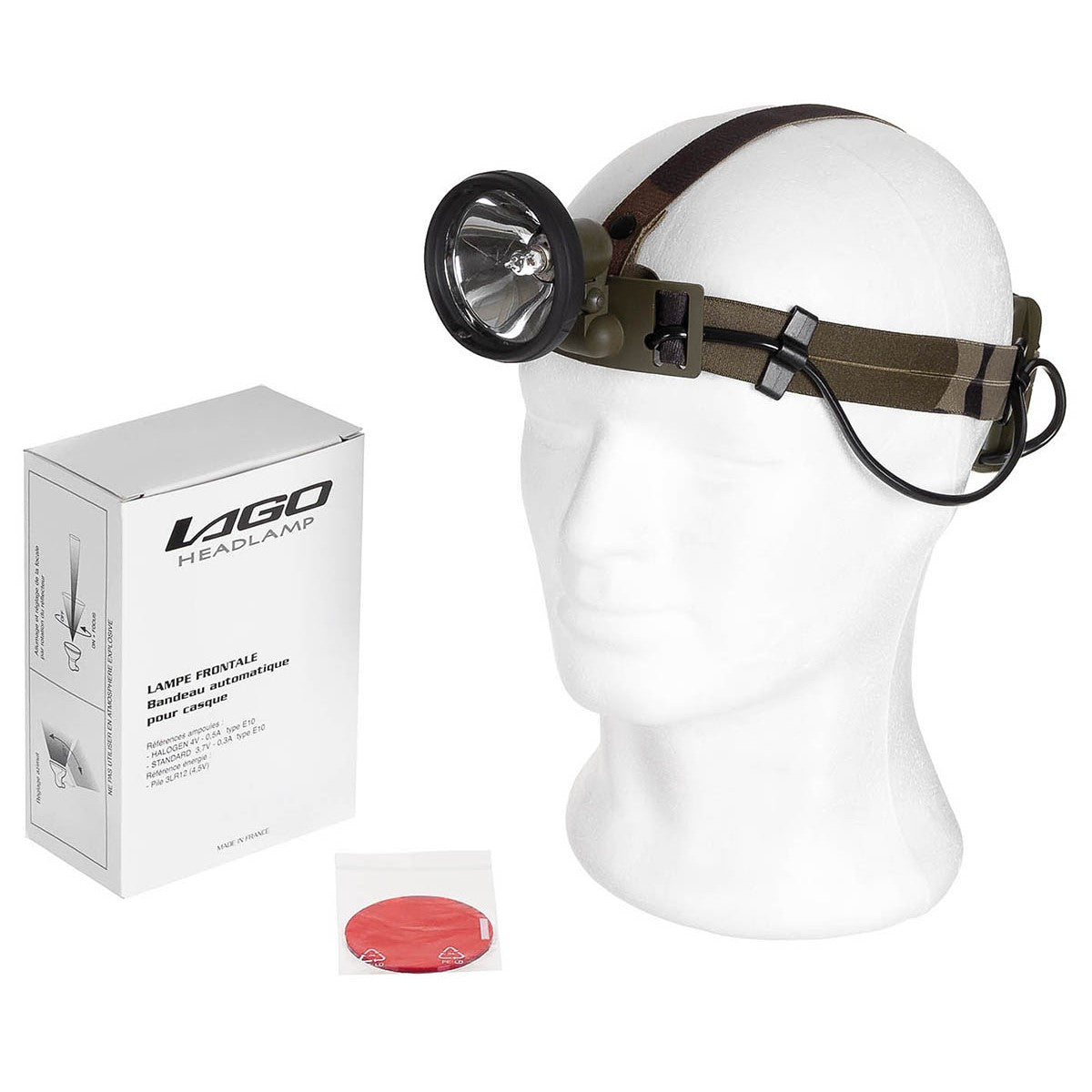 Franz. Stirnlampe, "LAGO",neuw.