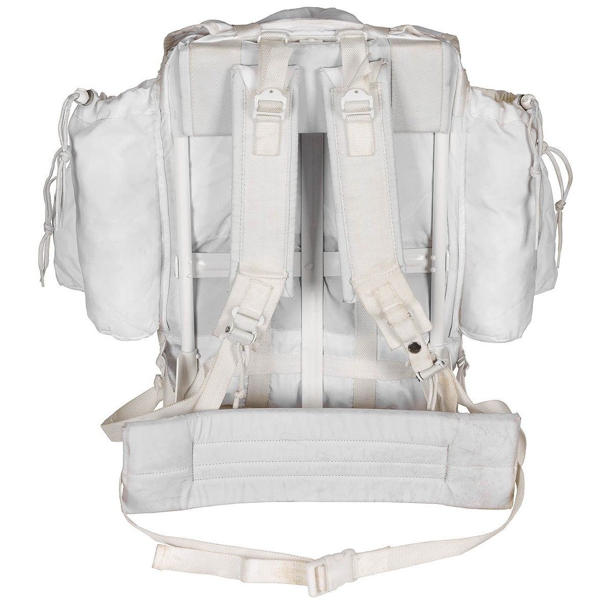 Türk. Rucksack, weiß, gebr.,TOP ZUSTAND, Metallgestell