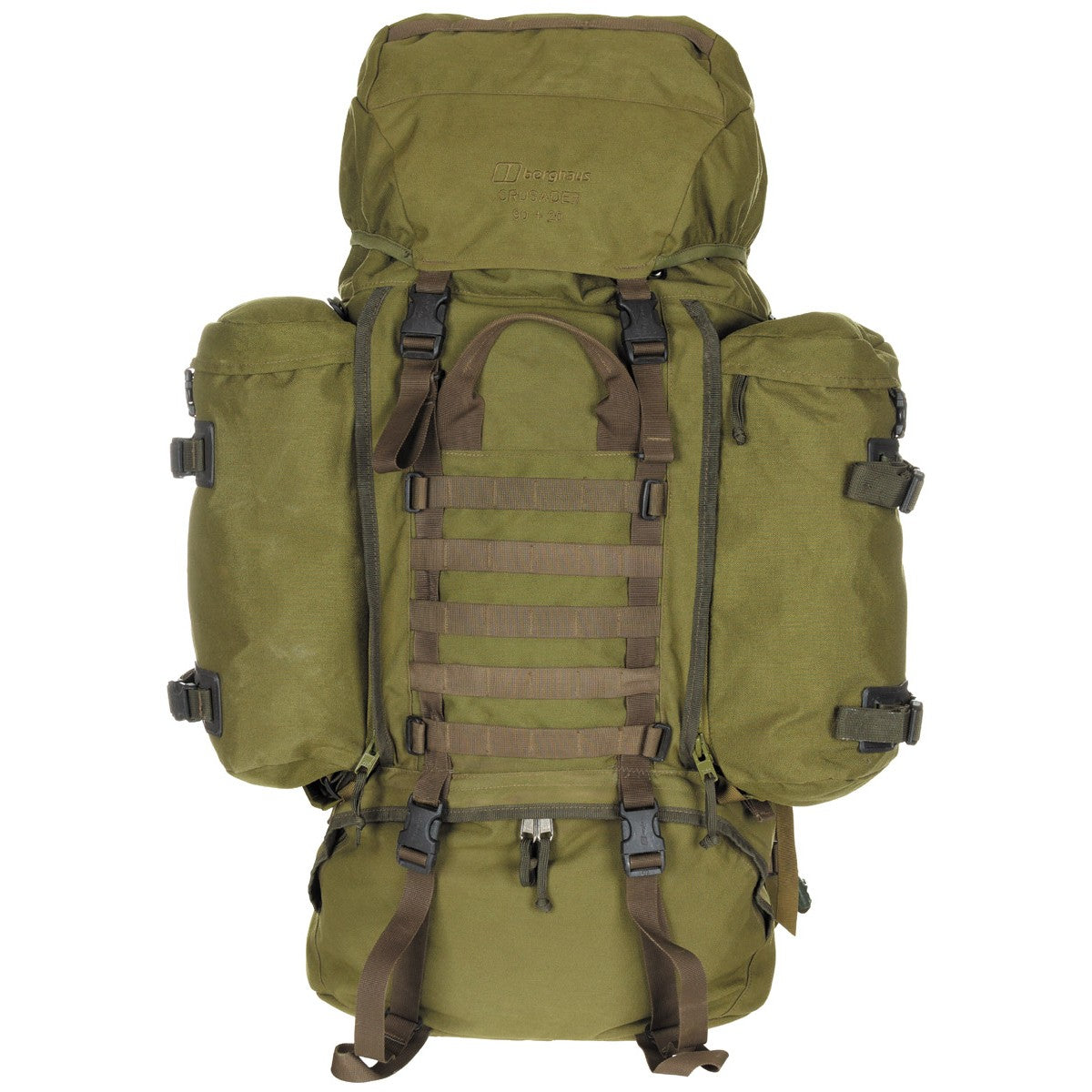 Rucksack, "BERGHAUS"Crusader 90+20, oliv, gebr.