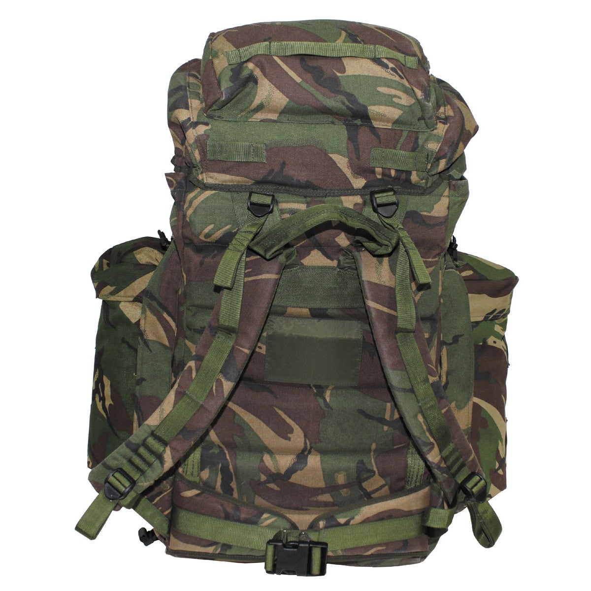 Brit. Rucksack, "PLCE SHORT",Seitentaschen, DPM tarn, gebr.