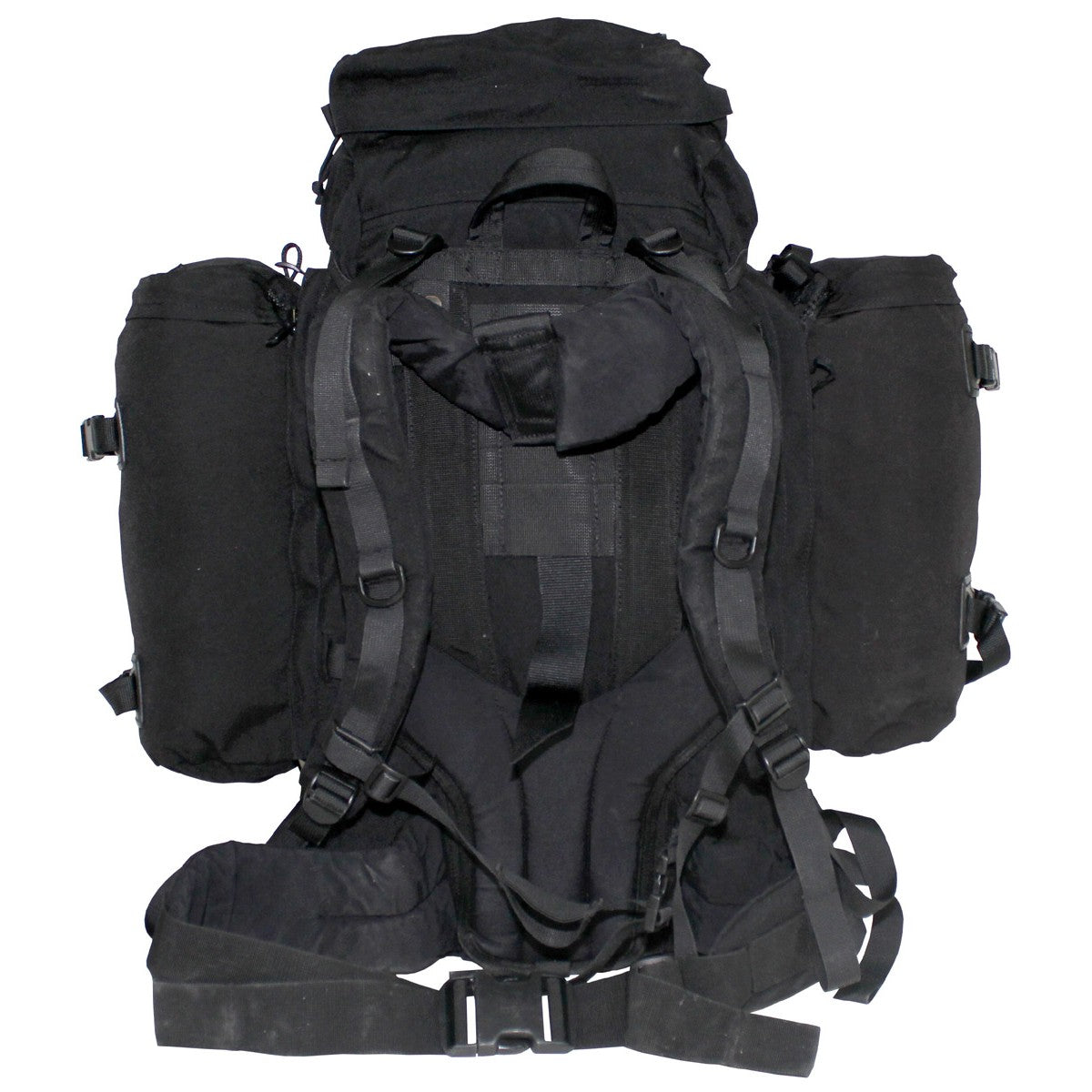 Holl. Rucksack, Medium, mitSeitentaschen, schwarz, gebr.