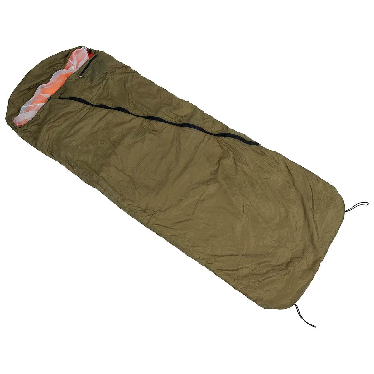 CZ Schlafsack, Sommer,oliv/orange, gebr.