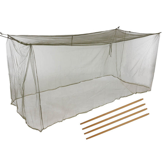 Franz. Moskitonetz, oliv,für Feldbett, neuw.